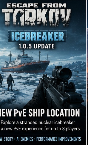 Escape from Tarkov ICEBREAKER update adds new PvE ship location