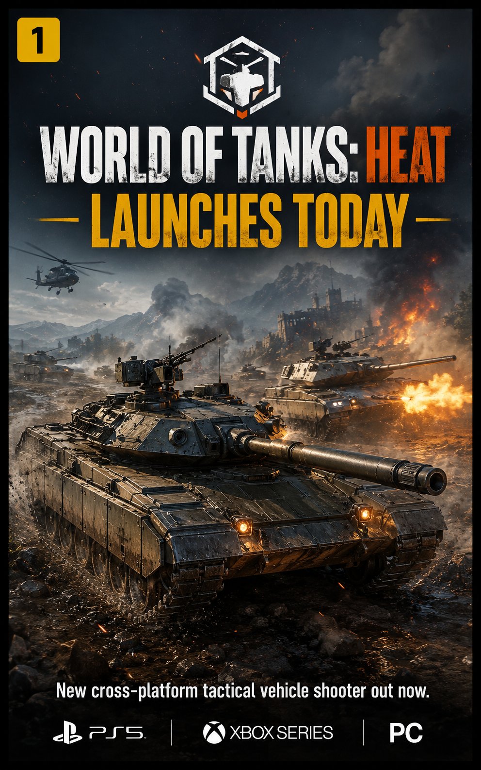 World of Tanks: HEAT launches today on PS5, Xbox Series and PC
