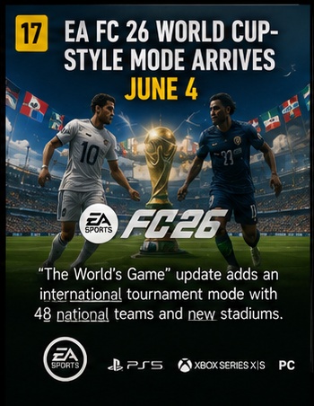 EA FC 26 World Cup-style mode arrives June 4