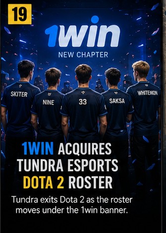 1win acquires Tundra Esports Dota 2 roster