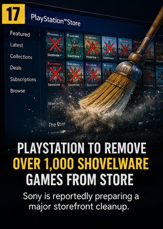 PlayStation to remove over 1,000 shovelware games from store