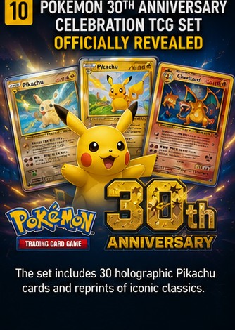 Pokémon 30th Anniversary Celebration TCG set officially revealed