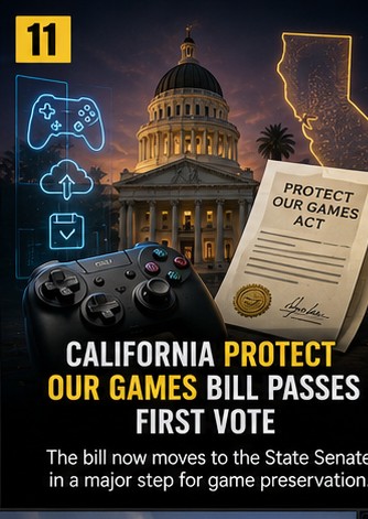 California bill to keep games playable passes first vote