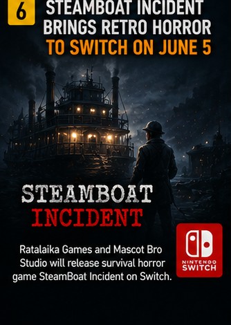 SteamBoat Incident brings retro horror to Switch on June 5