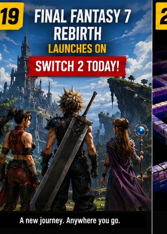 Final Fantasy 7 Rebirth launches on Switch 2 today
