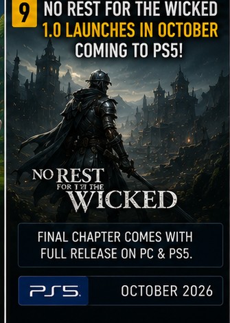 No Rest for the Wicked exits Early Access in October