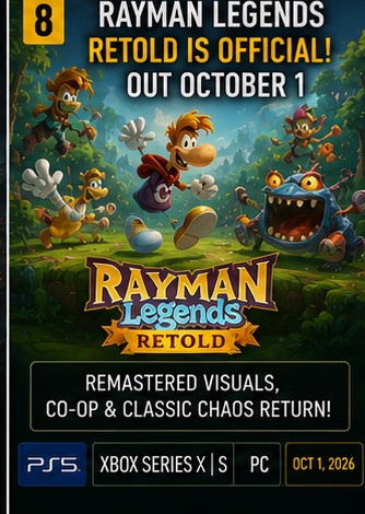 Rayman Legends Retold is official and launches October 1