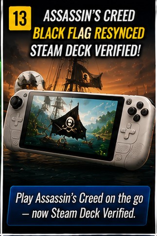 Assassin’s Creed Black Flag Resynced is officially Steam Deck Verified