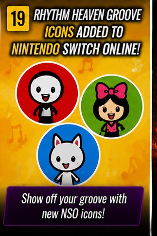 Rhythm Heaven Groove icons added to Nintendo Switch Online