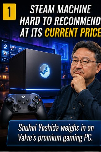 Shuhei Yoshida says Steam Machine is hard to recommend at its current price