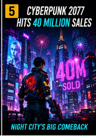 Cyberpunk 2077 has sold 40 million copies
