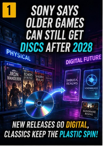 Sony tells developers they can still make discs after 2028, but only for older games