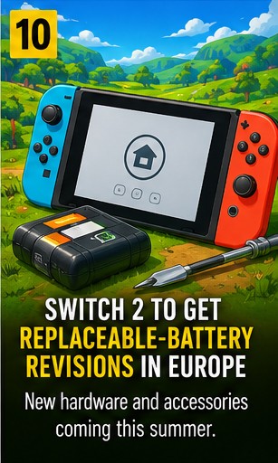 Nintendo Switch 2 Will Get Replaceable-Battery Revisions In Europe