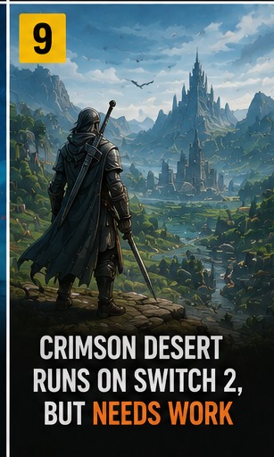 8 July 2026 – Crimson Desert Is Running On Switch 2, But Needs Work