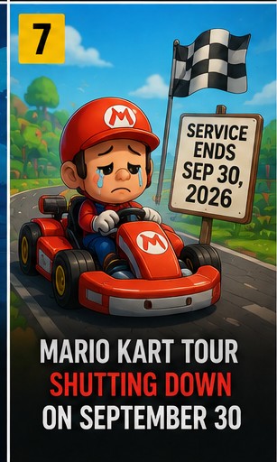 8 July 2026 – Mario Kart Tour Will Shut Down In September