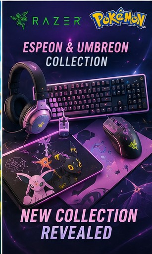 Razer Reveals Espeon and Umbreon Gaming Collection