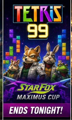 Tetris 99 Star Fox MAXIMUS CUP Ends Tonight