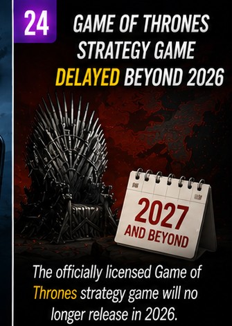 Game of Thrones Strategy Game Slips Beyond 2026