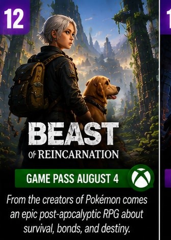 Beast of Reincarnation Comes to Game Pass on August 4