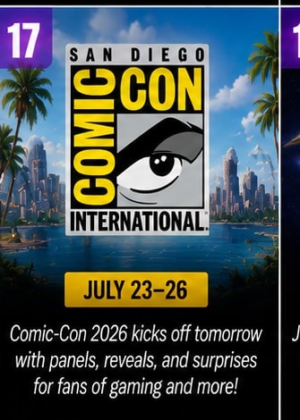 San Diego Comic-Con Gaming Events Begin July 23