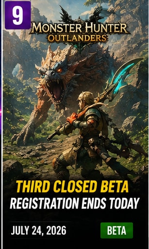 Monster Hunter Outlanders Closes Third-Beta Registration