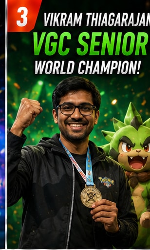 Vikram Thiagarajan Takes Pokémon VGC Senior World Title