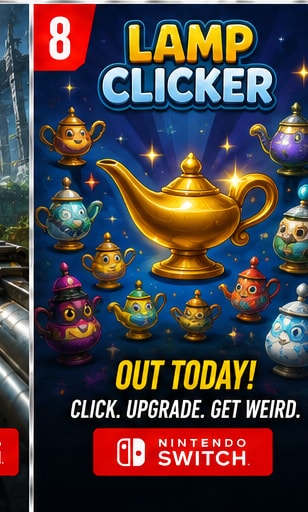 Lamp Clicker Launches on Nintendo Switch