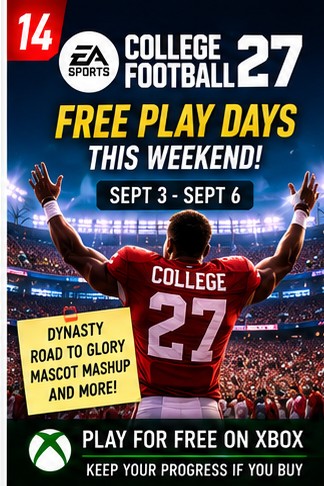 EA Sports College Football 27 Is Free to Play on Xbox This Weekend