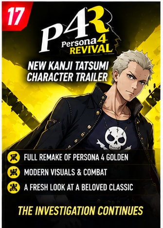 Persona 4 Revival's Kanji Tatsumi Trailer Rolls Into PAX's Final Day