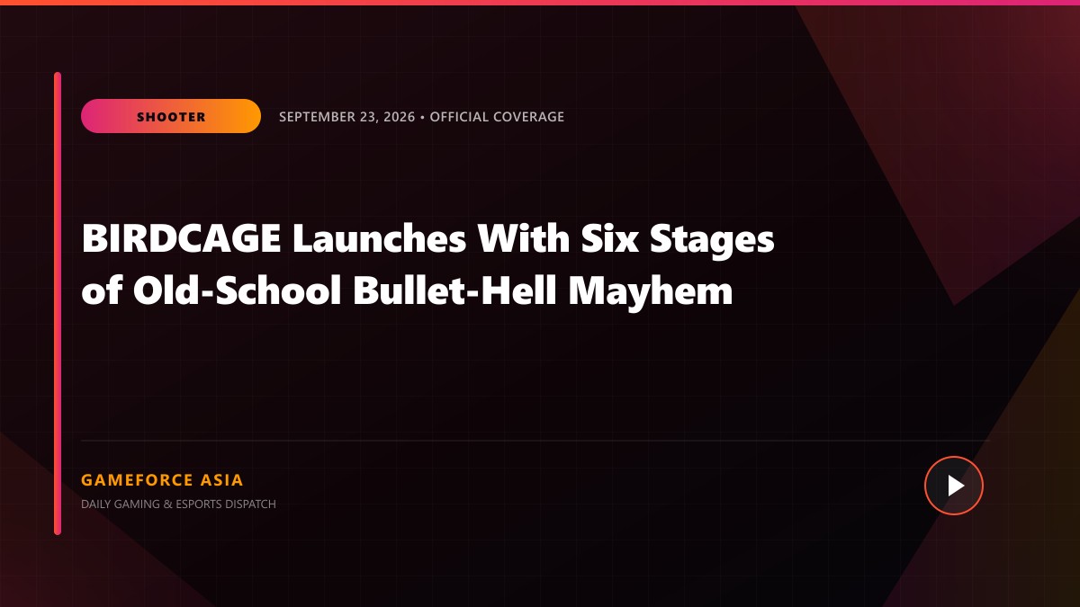 BIRDCAGE Launches With Six Stages of Old-School Bullet-Hell Mayhem