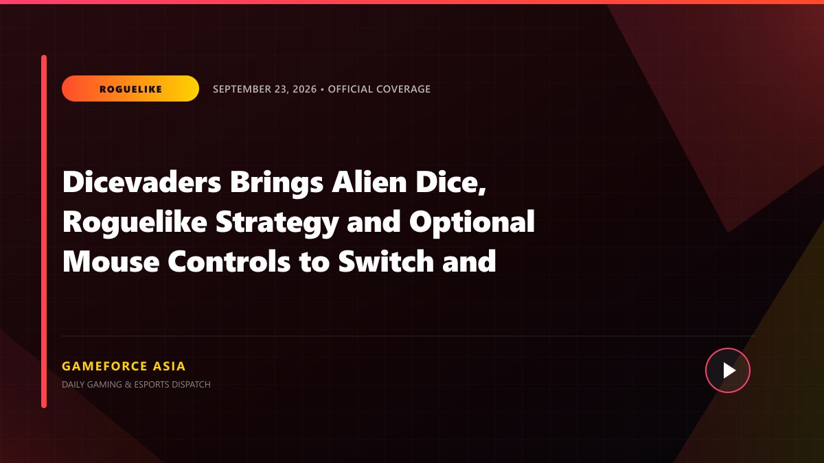 Dicevaders Brings Alien Dice, Roguelike Strategy and Optional Mouse Controls to Switch and Switch 2