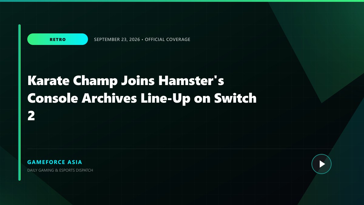 Karate Champ Joins Hamster's Console Archives Line-Up on Switch 2