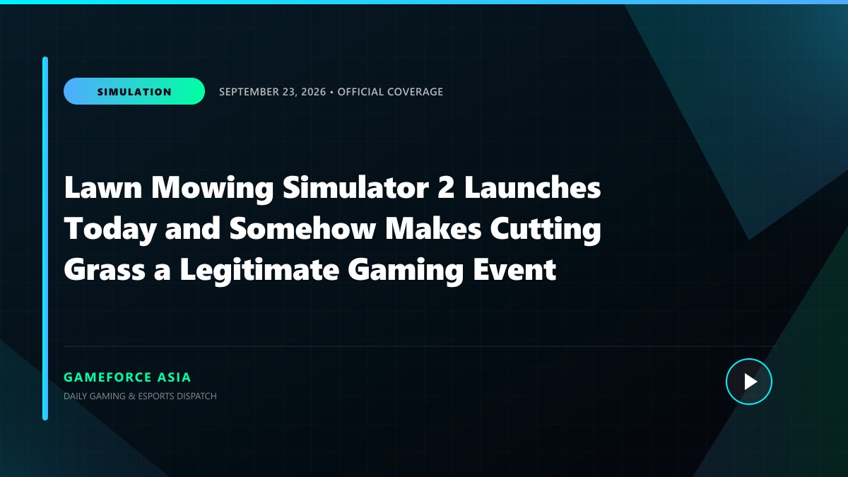 Lawn Mowing Simulator 2 Launches Today and Somehow Makes Cutting Grass a Legitimate Gaming Event
