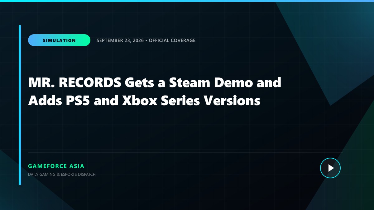 MR. RECORDS Gets a Steam Demo and Adds PS5 and Xbox Series Versions