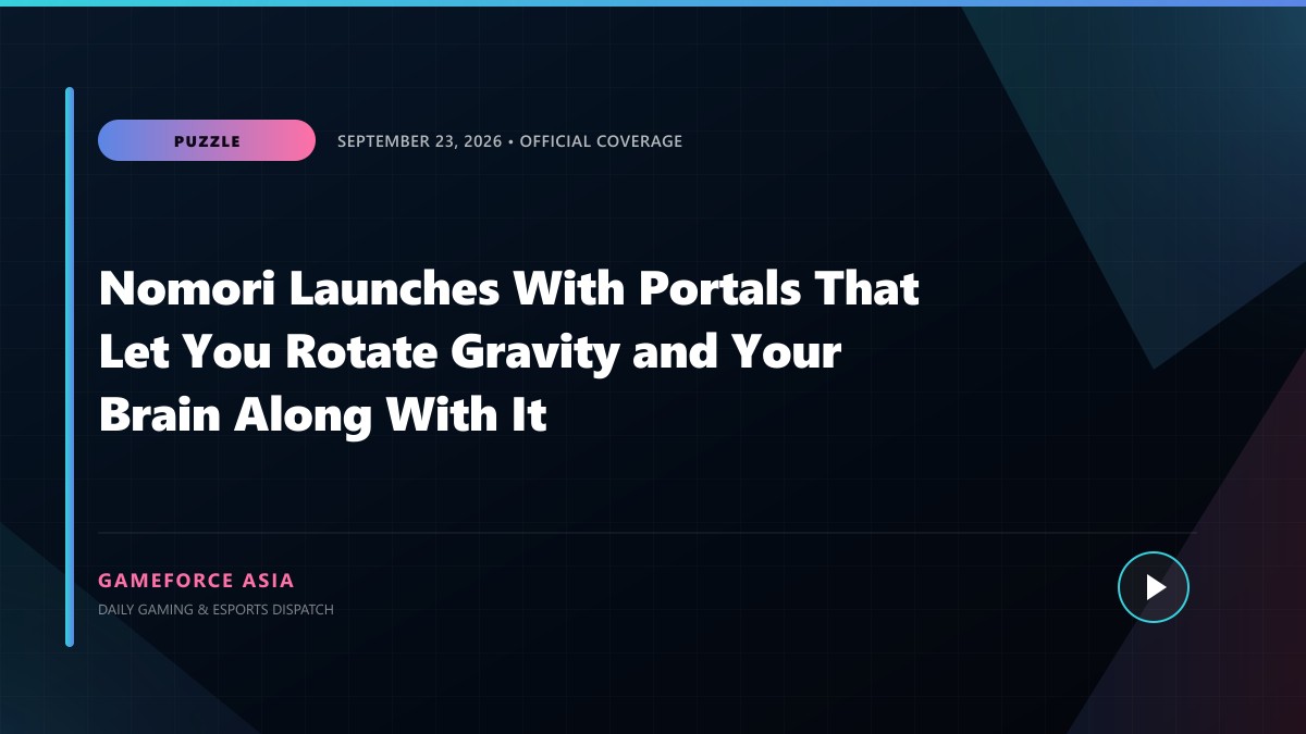 Nomori Launches With Portals That Let You Rotate Gravity and Your Brain Along With It