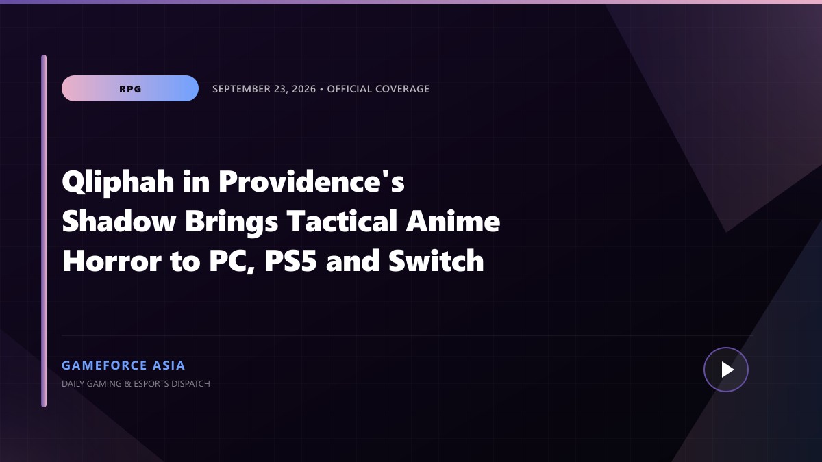 Qliphah in Providence's Shadow Brings Tactical Anime Horror to PC, PS5 and Switch — original editorial gaming news illustration