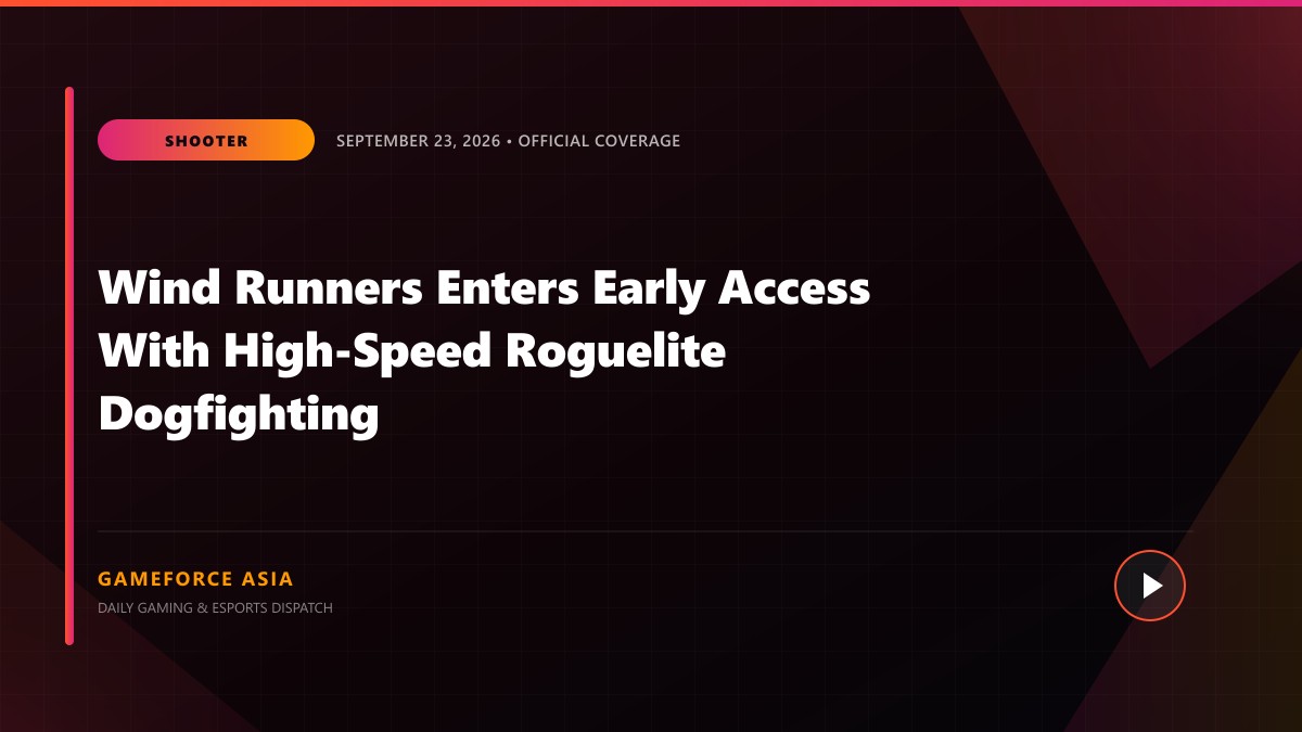 Wind Runners Enters Early Access With High-Speed Roguelite Dogfighting — original editorial gaming news illustration
