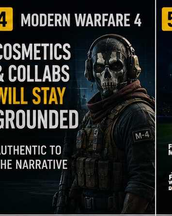 Modern Warfare 4 cosmetics and collabs will stay grounded